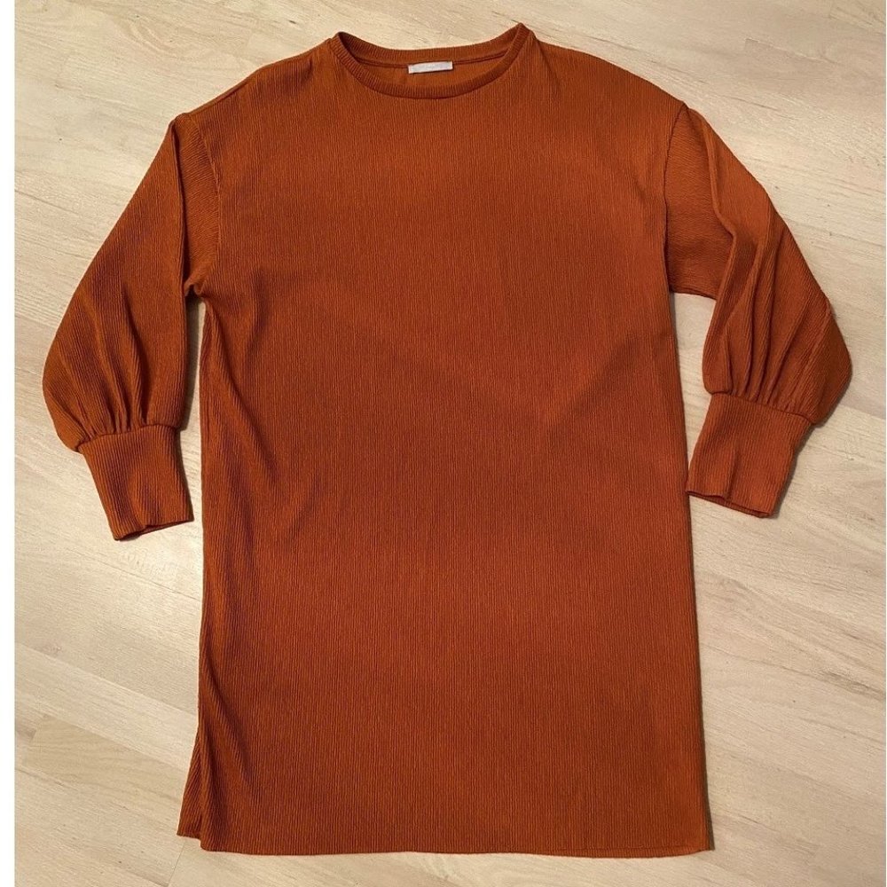 Zara Rust Long Sleeve Dress